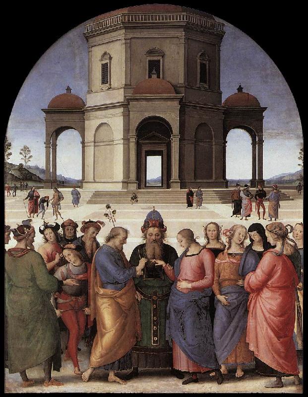 PERUGINO, Pietro Marriage of the Virgin af oil painting image